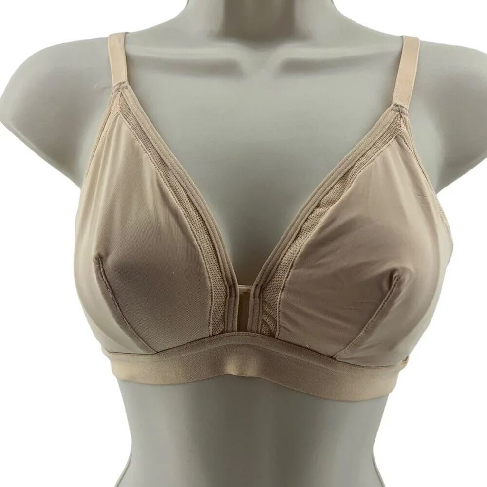 LIVELY Luxe Trim Busty Bralette Toasty Almond Womens Size 1